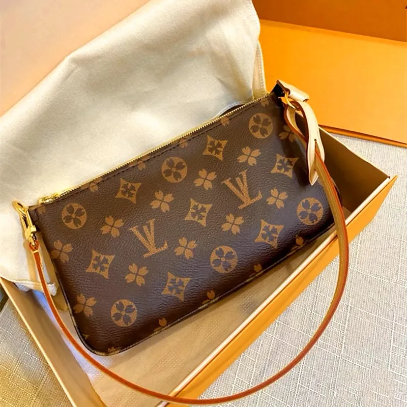 10A designer bag Underarm Mahjong Bag women bag classic brown flower Chain small bag retro single shoulder bags crossbody carrying bag women tote bag Clutch bag