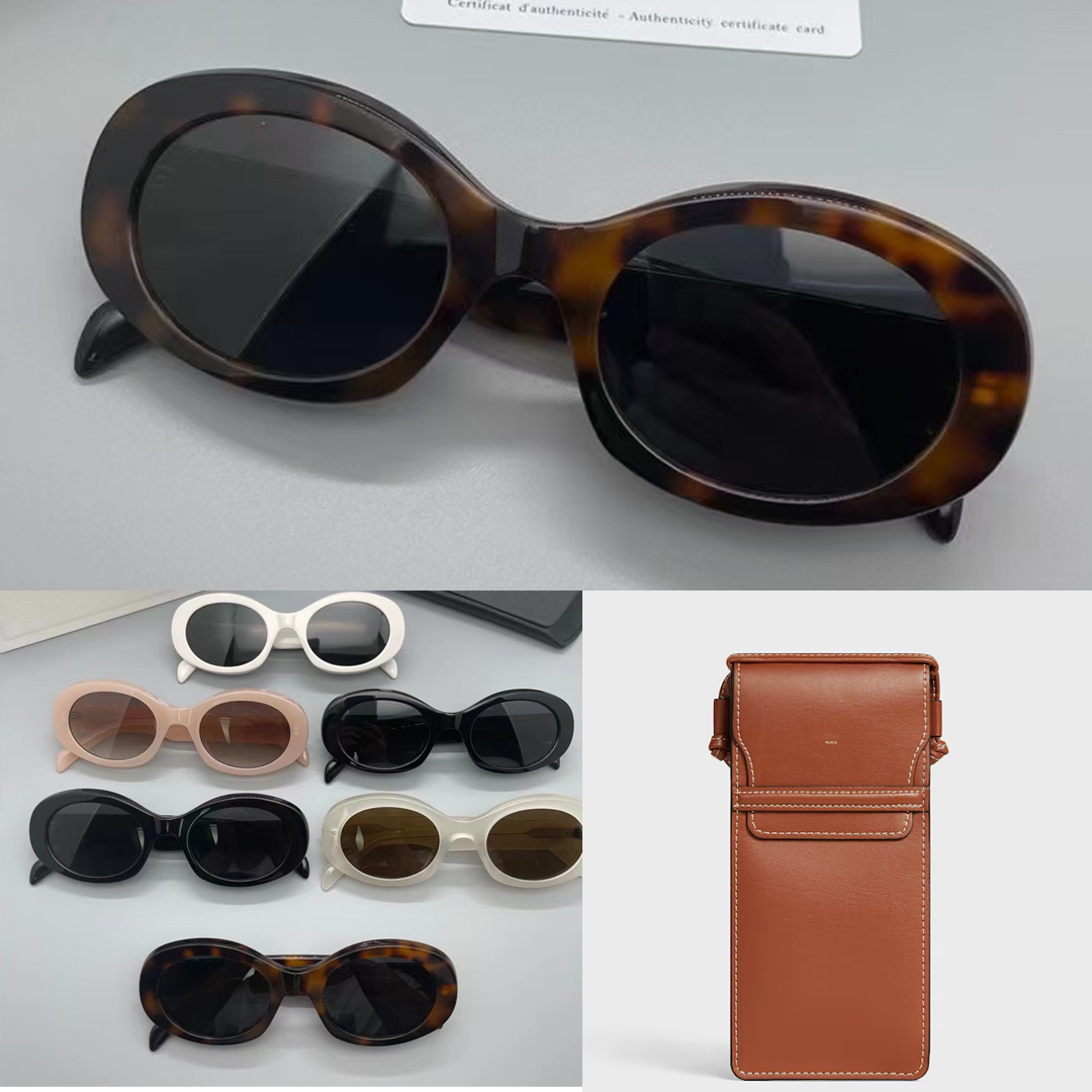 Top lunettes Cl40194u Sunglasses cl40235u gold sunglasses woman sunglasses high quality fashion glasses with case