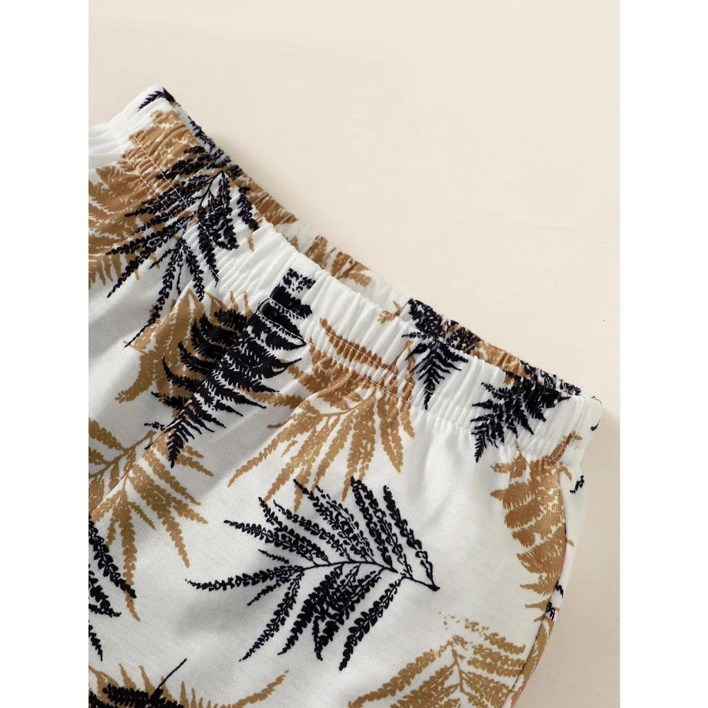 13 Years Baby Boy Clothes Set Short Sleeves TopShorts 2PCS Summer Daily Casual Outfit Toddler Beach Style Clothing 250517z