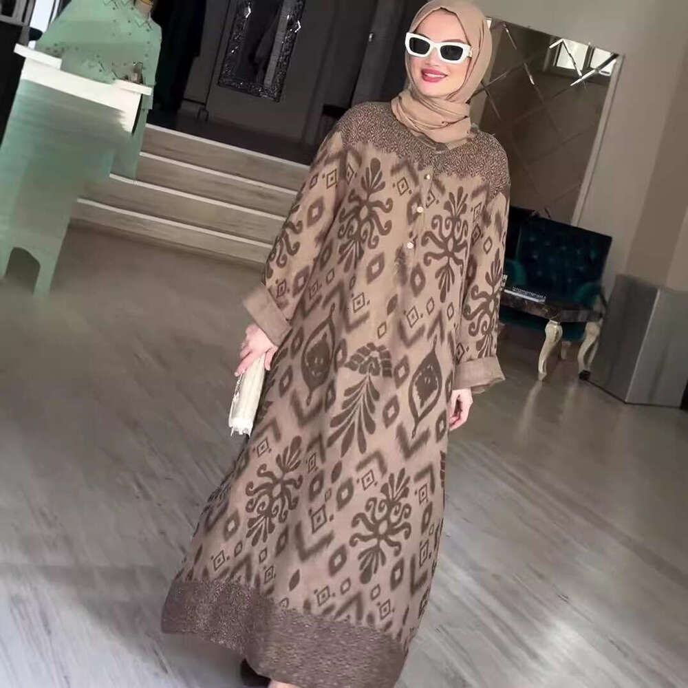 Maxi Dress Autumn New Printed Long Sleeve Fashion Style Women S Dress Floral Dress