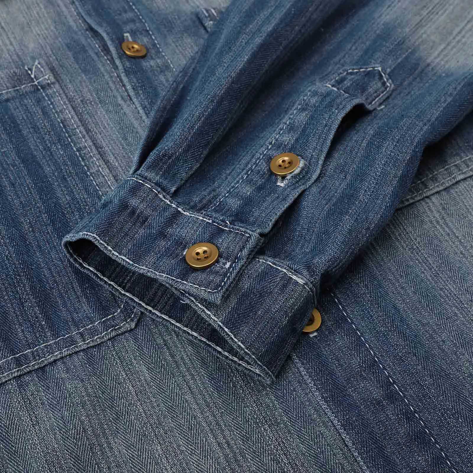 MenS Denim Jacket Cowboy Retro Cotton Denim Coat Spring Loose Fit Jeans Jacket Outerwear Japanese Harajuku Washed Denim Shirt W250524