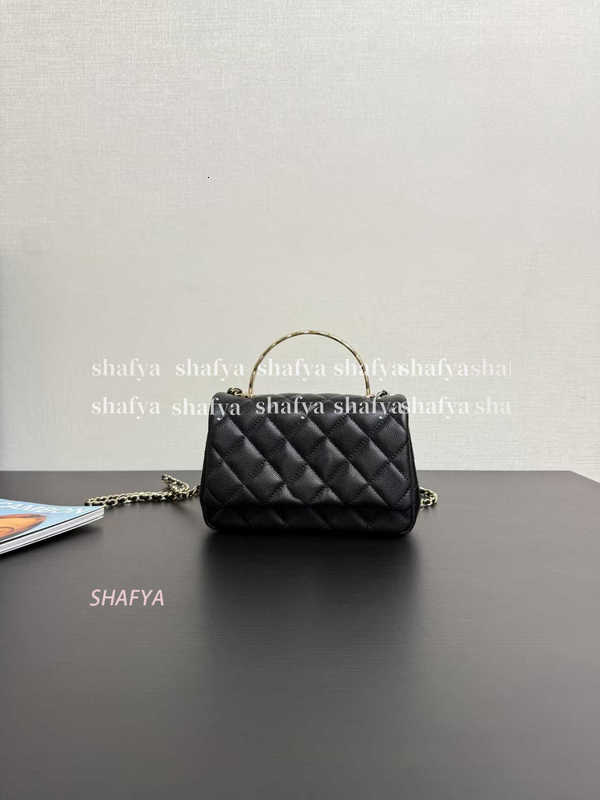 12A All-New Mirror Quality Designer 25C Handle Wallet On Chain Bag Luxurys Womens Handbags Mini Real Leather Quilted Purse Crossbody Shoulder Chain Strap Bag