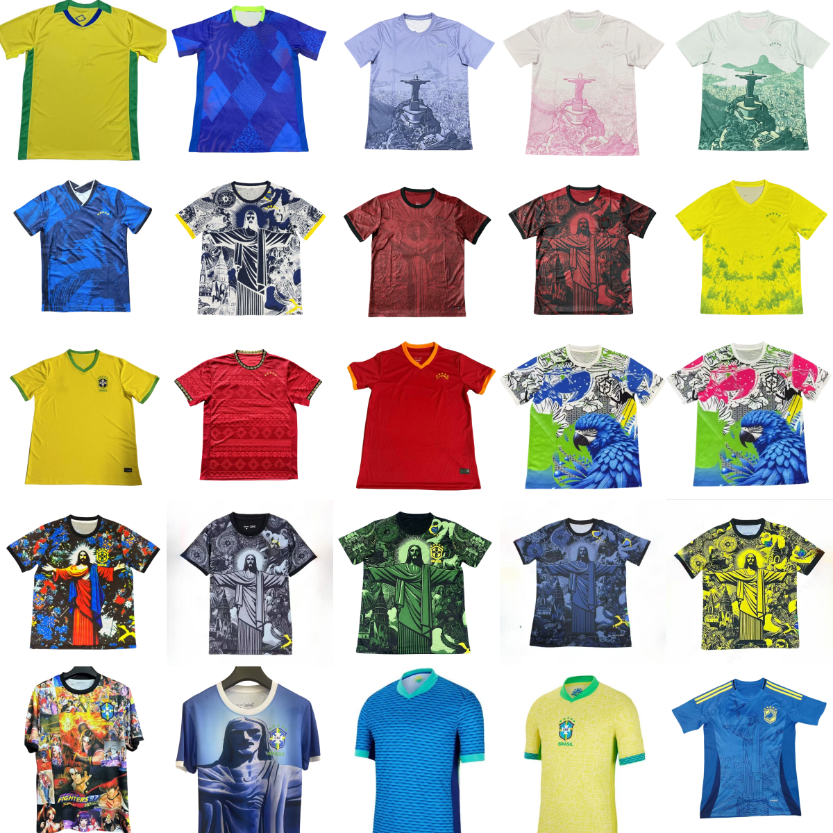 26 27 Brasil soccer jerseys christ the redeemer Gold badge Jacquard football shirts brazils special edition jersey RAPHINHA VINI JR RODRYGO shirt