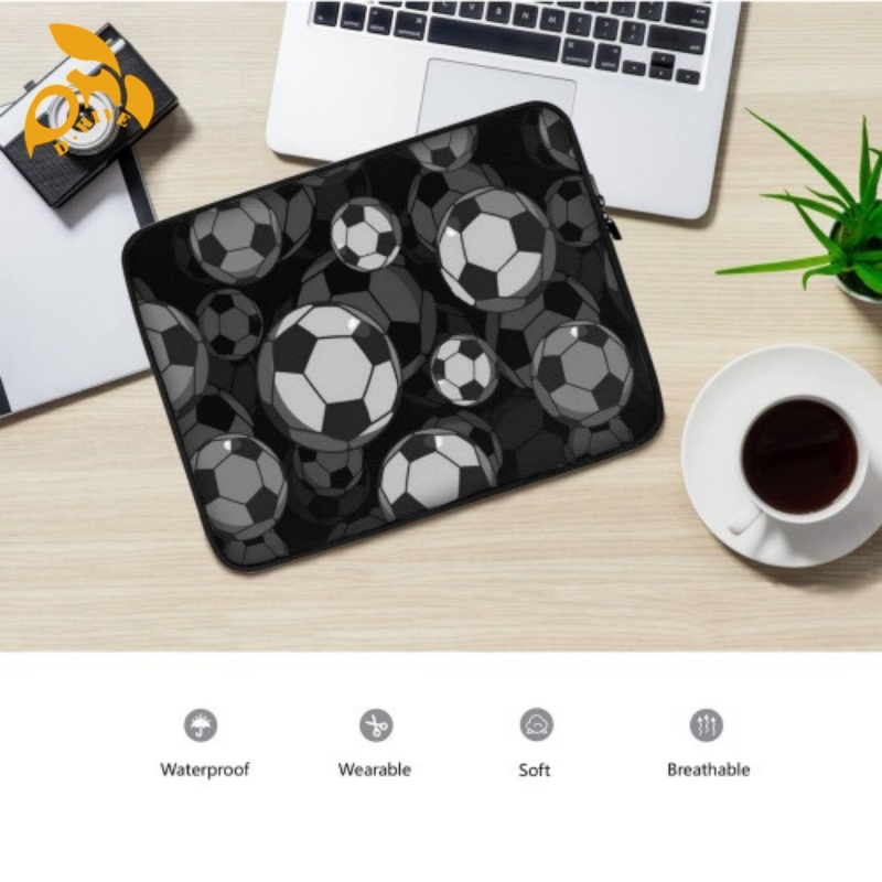 Free delivery. Fashion designer customizes lightweight high-quality black and white full-frame printed laptop with a veet inner liner.