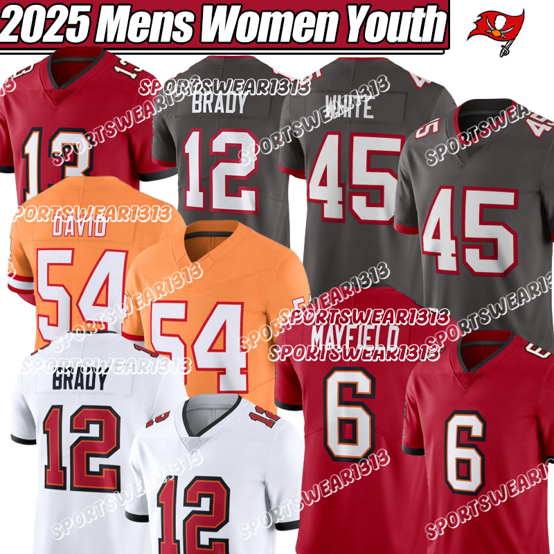 Tampa Bays city BuccaneersS jersey Tom Brady 6 Baker Mayfield Mike Evans Chris Godwin Lavonte David Vita Vea Antoine Winfield Jr. Football Jerseys