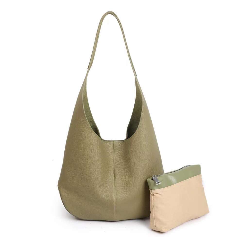 Tote Bag New European And American Large-Capacity Underarm Tote Bags With Cowhide Leather Women's Cross-Border Versatile Shoulder Bag Lady Bags