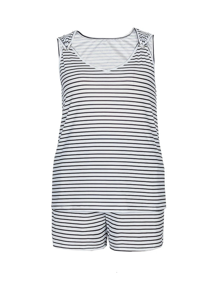 Womens 2025 Summer Sleeveless Round Neck Vest Casual Shorts With Pockets Two Piece Set choice for Spring and 250513Z