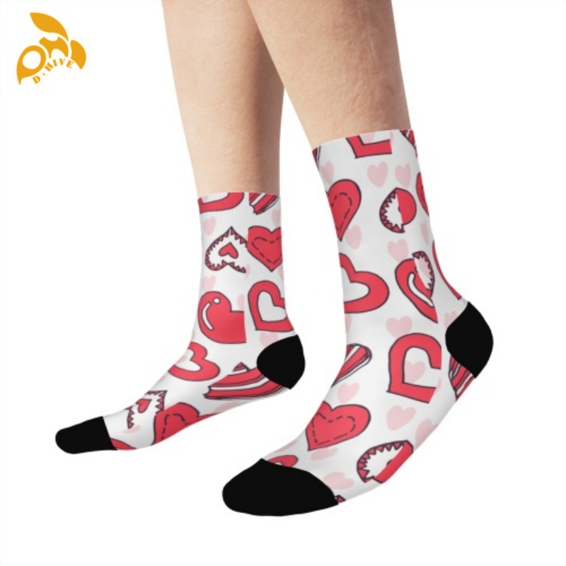 Free delivery. Designers customize lightweight high-quality full-width printed white and colored socks of 26cm.