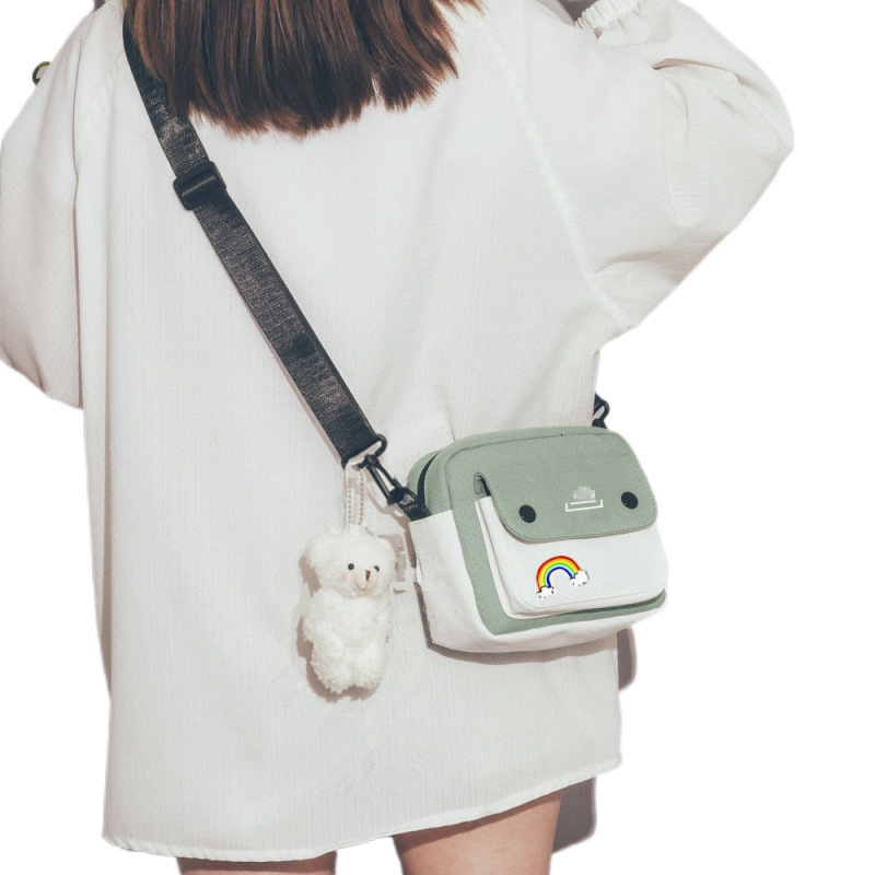 Canvas women's cross body new Korean version multifunctional single shoulder small square bag designer women's trend crossbody bag