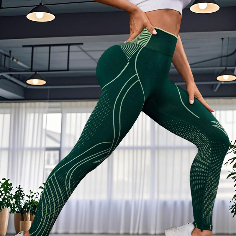 Elastic Summer Workout Tights Premium Quality Active Wear Leggings with Enhanced Cushioning