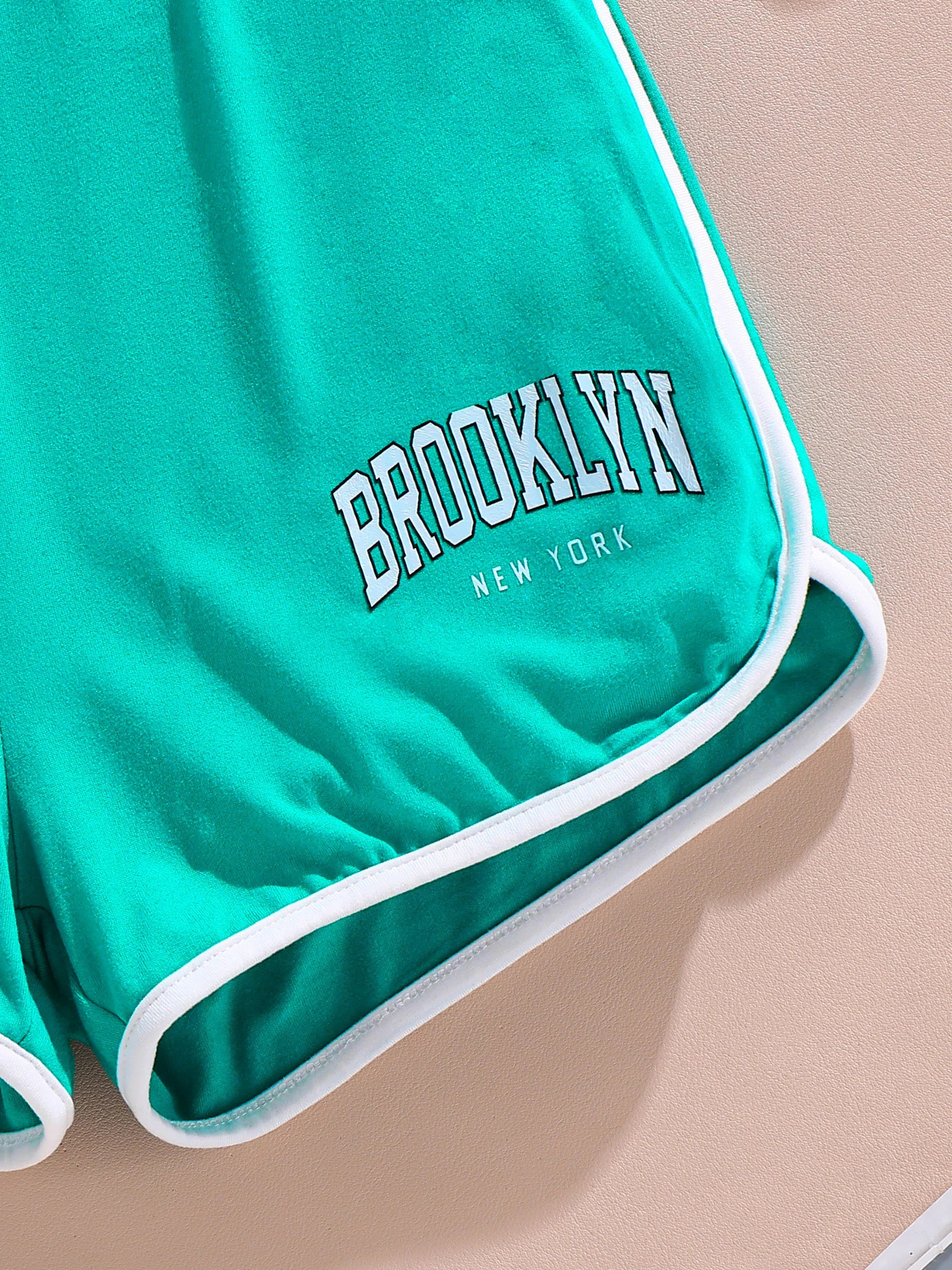 Summer girls fashion 3piece set cool and breathable mesh short sleeved Tshirtletter printed suspendershorts 250517z