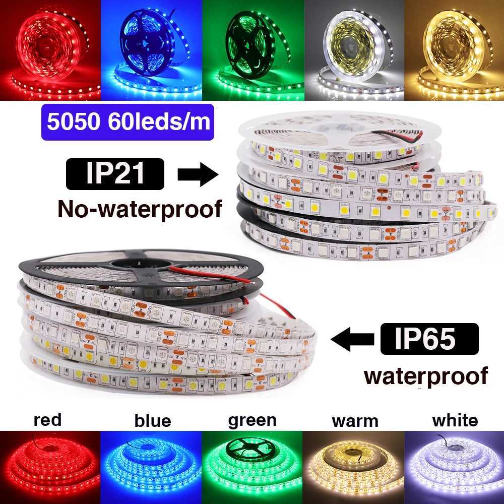 DC12V LED Strip 5050 5054 2835 240LEDs/m High Bright Flexible LED Rope Ribbon Tape Light Lamp Warm White / Cold White 5m W250524