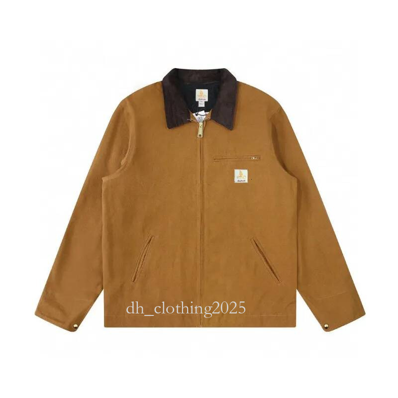 Carharret Jacket Designer Jacket Men's Jackets Heavyweight US Size Thick Spring Men Canvas Work Jacket With Mesh Lining Work Clothes 474
