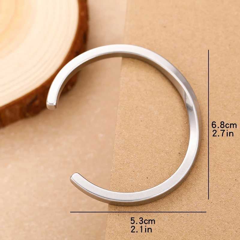 Simple Twisted Woven Bracelet Bangles for Mens Fashion Retro Casual Party Jewelry Gift Stainless Steel Trend Mens Cuff Bangle XJ250524