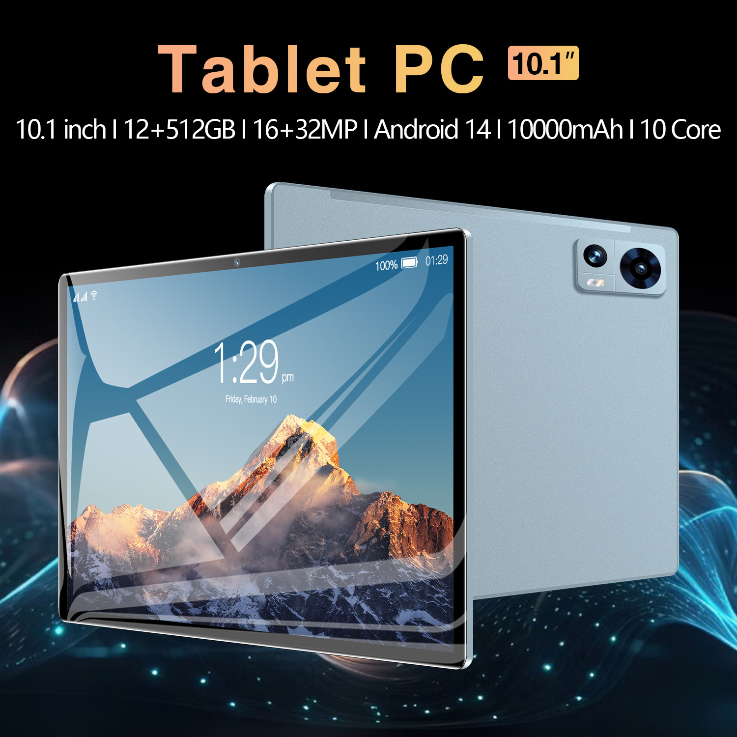 Android Smart Tablet - New 10.1-Inch Full Network Connectivity with Card Insertion & Wi-Fi/Bluetooth