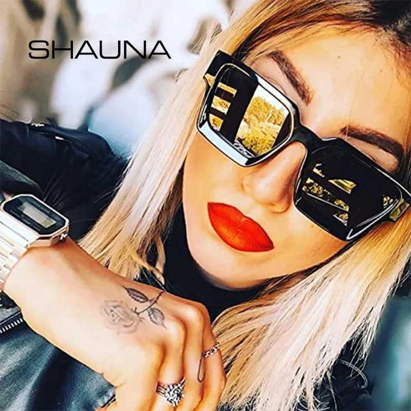 SHAUNA Ins Popular Women Square Sunglasses Retro Men Tinted Shades UV400 M250609