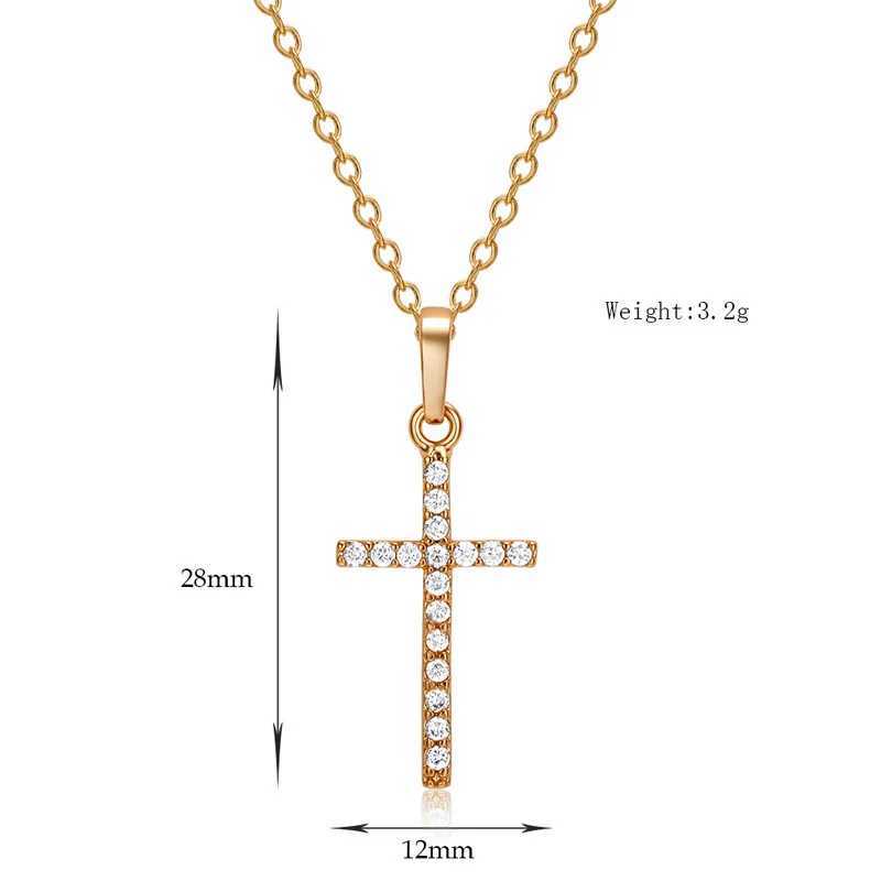 Hot Selling Jewelry Cross Pendant Necklace With Zircon Fashionable And Personalized Design Popular Hip Hop Neck Chain XJ250524