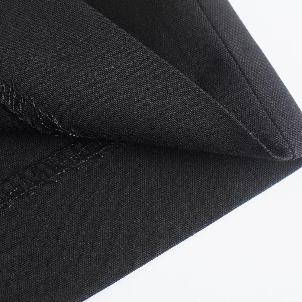 PB ZA 2024 Womens Straight Loose Pants for Professional Small Pleated High Waist Wide Leg 250521