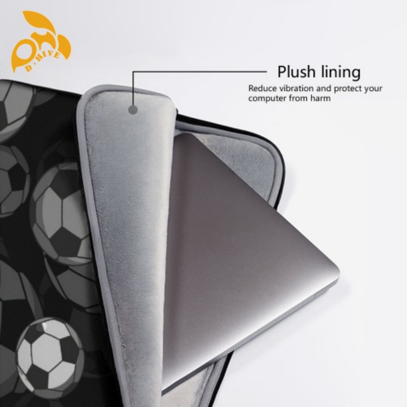 Free delivery. Fashion designer customizes lightweight high-quality black and white full-frame printed laptop with a veet inner liner.
