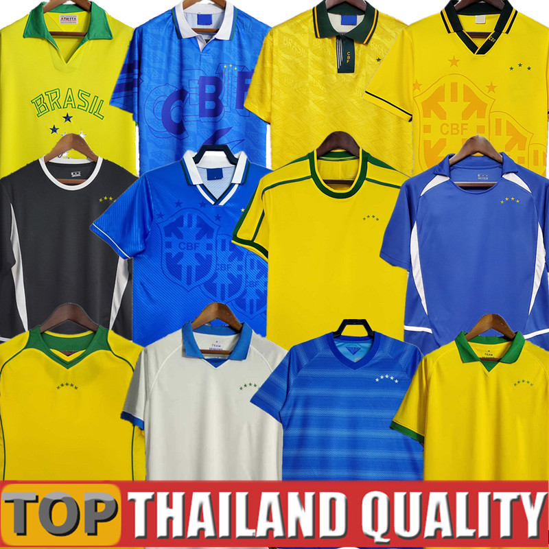 1970 1978 1998 retro Brasil PELE soccer jerseys 2002 Carlos Romario Ronaldo Ronaldinho shirts 2004 1994 2006 RIVALDO ADRIANO KAKA 1988 2000 2010 VINI JR
