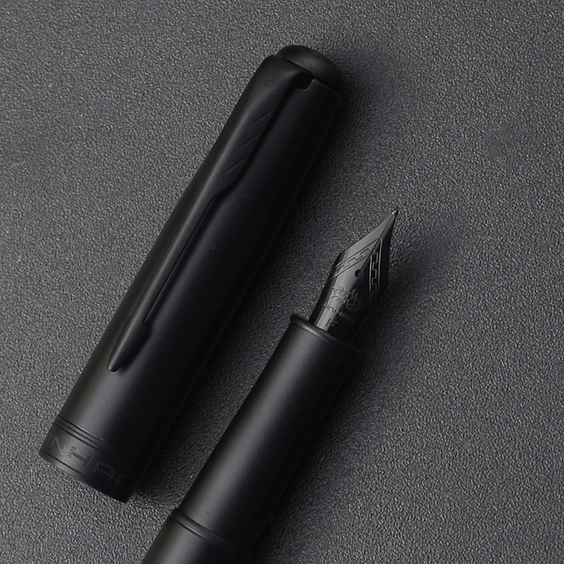 1 Jinhao 75 all black pen 0.5mm F Nib business office school supplies ink pen writing gift stationery foutain pen
