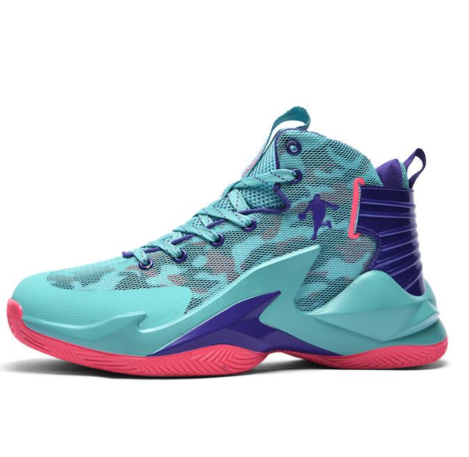 Summer new mesh basketball sneaker for male and female students on concrete ground practical trend sports shoes high top boots Z 5.24-3