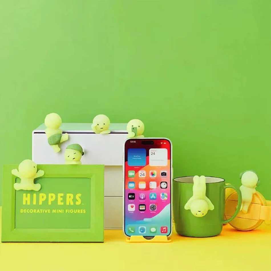 Smiski Night Light Blind Box Corner Jun Toys Mystery Boxes Cute Mobile Phone Pendant Car Office Decoration Kid Gift Z250524