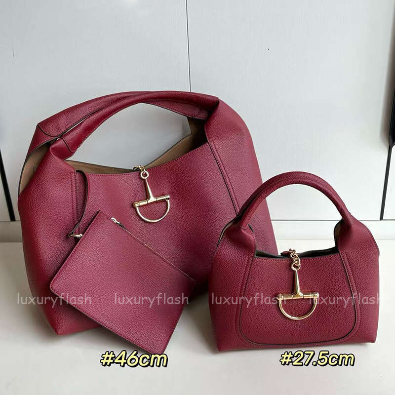 Designer Totes Bag Handbags Fashion 2025 Softbit Shoulder Bucket Tote Women Leather Burgundy Shopping Bag