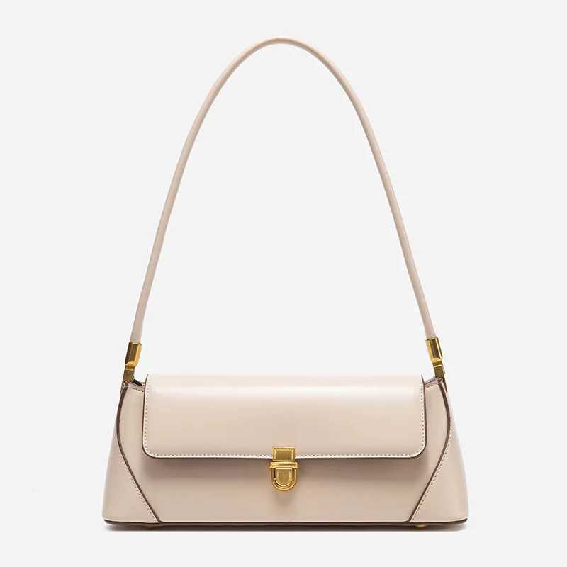 Genuine Leather Womens Shoulder Bag Cow Leather Luxury handbag baguette bag Versatile female Daily Underarm Bag for commuting W250524