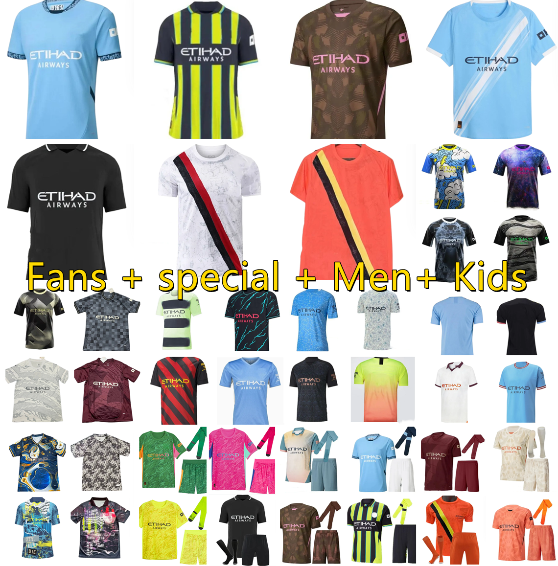 25 26 Men Goalkeeper set kit 19 20 21 22 23 24 25 26 Man Citys HAALAND Doku Fans special soccer jerseys Fans MARMOUSH GUNDOGAN SAVINHO MATHEUS EDERSON DE BRUYNE Marmoush