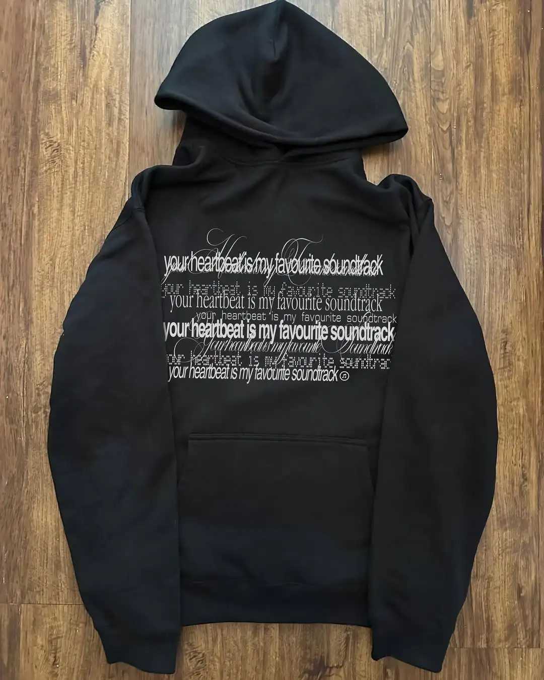 Retro Harajuku Black White Pixel Old Painting Style Faithful Figure Avatar Print Gothic Pattern Y2K Hoodie Men Loose Sports Top W250524