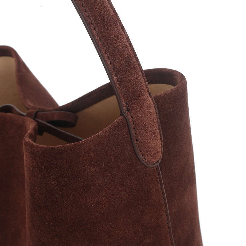 Tote Bag Suede Tote Reverse Travel Performance Large Capacity Suede Leather Women S Bag Commuting Single Shoulder Bucket Bag Lady Bags