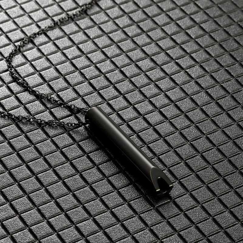 Stainless Steel Anxiety Breathing Necklaces Str Relief Metion Necklaces Yoga Ritual Quit Smoking Anxiety Relief Jewelry XJ250524