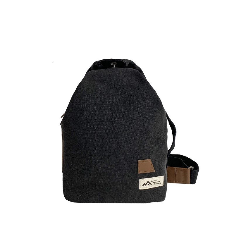 Korean style fashion personalized women's canvas crossbody bag for travel, leisure, sports, portable waist trend bag, designer handbag