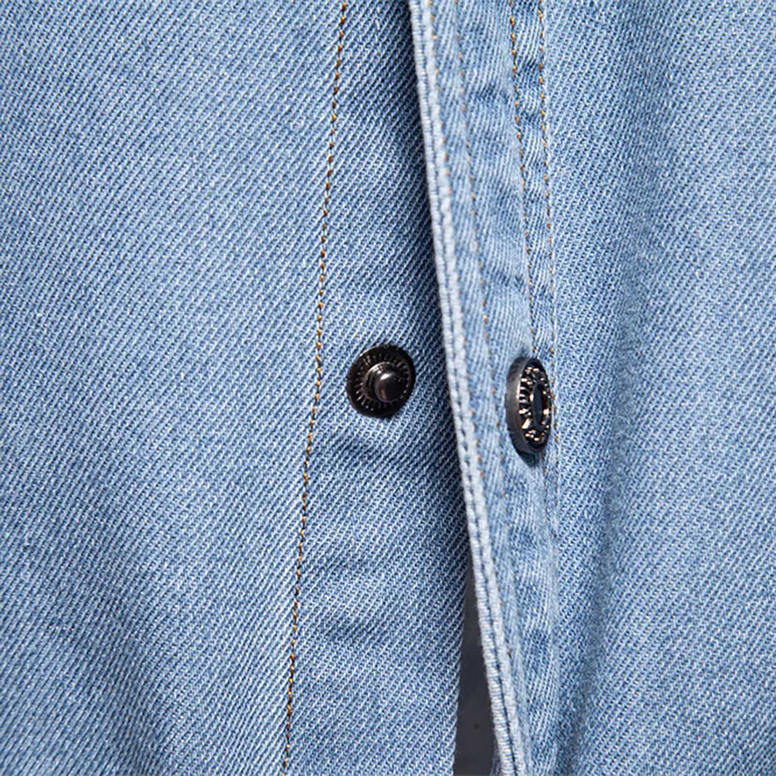 MenS Denim Jacket Cowboy Retro Cotton Denim Coat Spring Loose Fit Jeans Jacket Outerwear Business Casual Washed Denim Shirt W250524