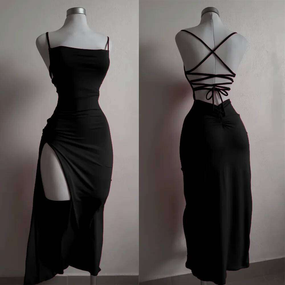 2024 explosive new summer high sensibility halter strap Spice Girl bag hip dress