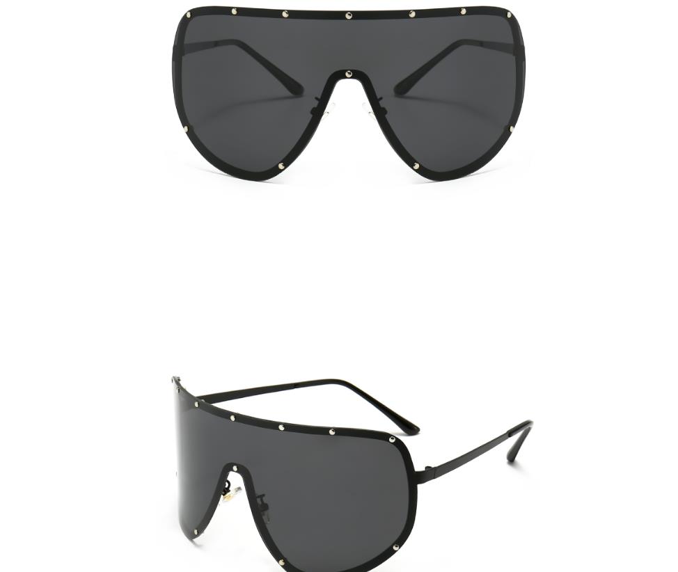 Designer Sunglasses For Women Men Fashion Big Sunglasses Luxury Polarized Lens Goggle Pilot PC Frame Oversized UV400 Eyewear Luxury Style Sunglasses A