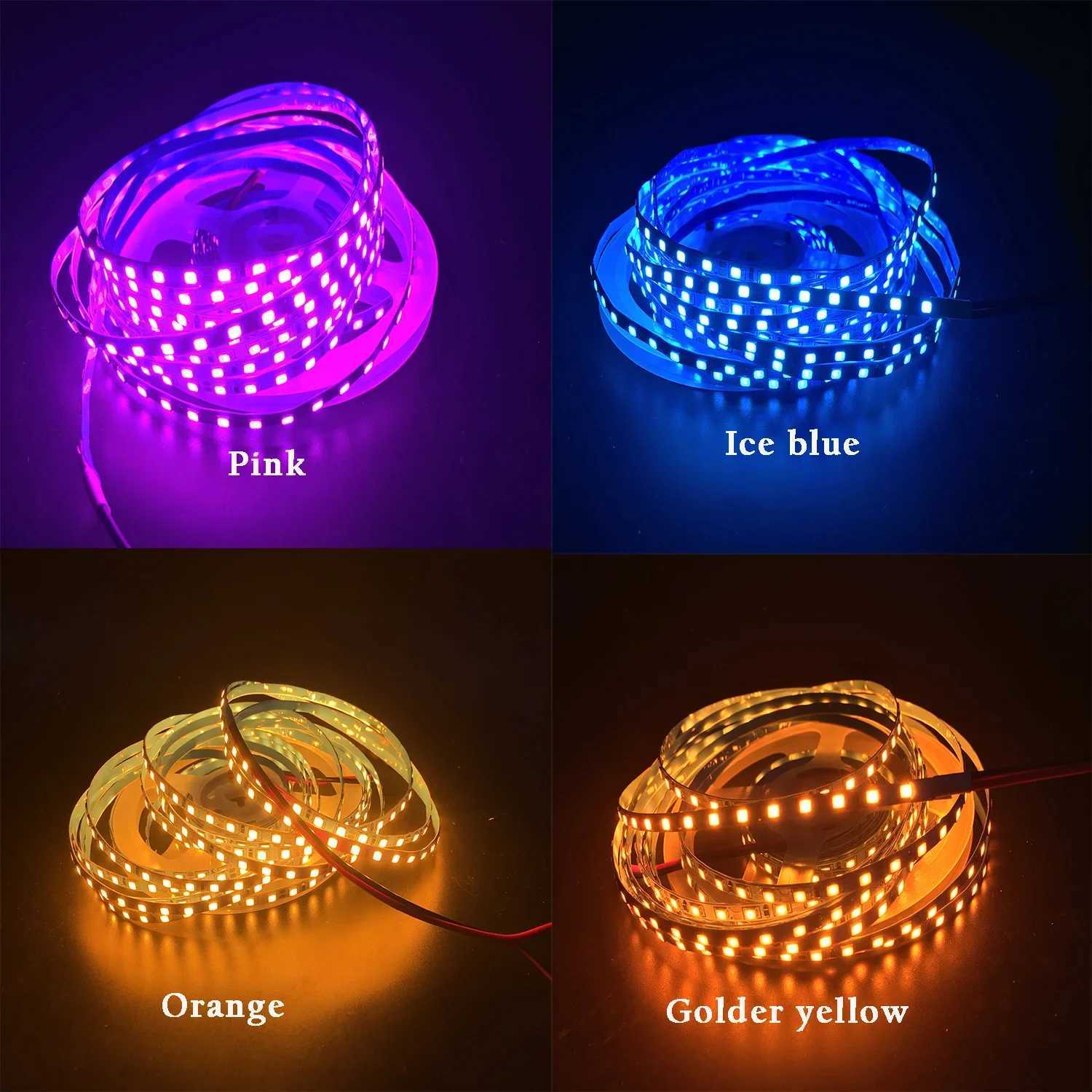 4MM 5MM LED Strip Light 2835 SMD flexible diode tape lamp white warm white neutral 4000K 120leds/m DC12V 24V strip led ribbon W250524