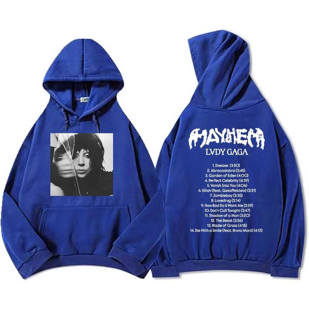 New Album Mayhem Lady Gaga Hoodies Clothing Men Sweaters Hooded Men Women Clothing Long Sleeve Graphic Printing Hoodie Moletom W250524