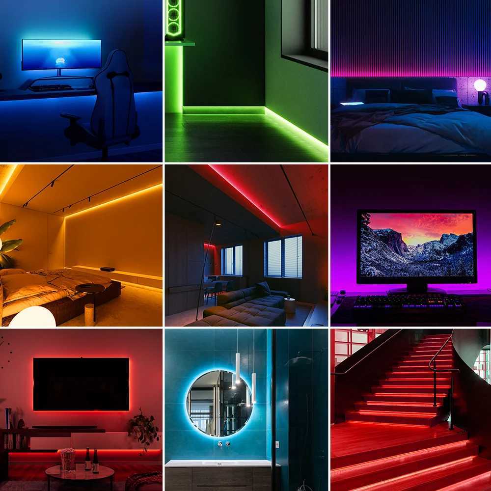 5mm COB LED Strip Lights For Home Decoration Linear Lighting 1cm-Cut 12V 400leds/m Red Blue Yellow Flexible LED Ribbon Tape W250524