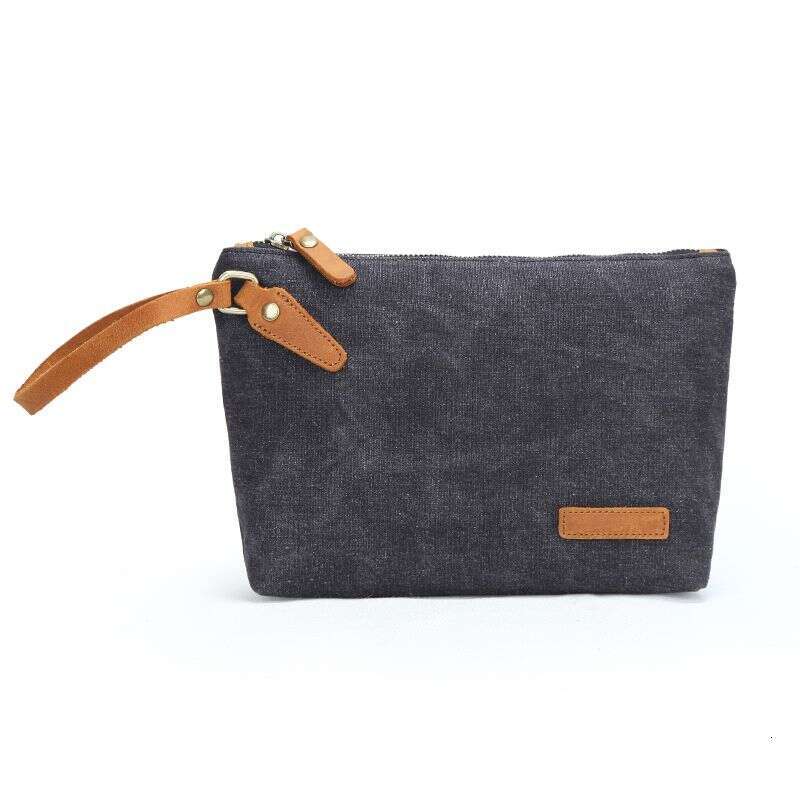 mini bag New Canvas Men's Change Key Simple Handheld Storage Bag Small Bag
