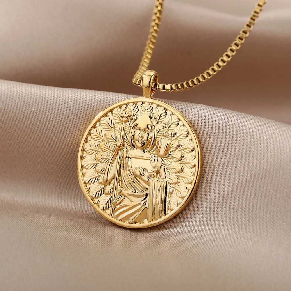 Goddess Cleopatra Artemis Athena Hecate Necklace Stainl Steel Greek Mythology God Necklace Birtay God Jewelry XJ250524