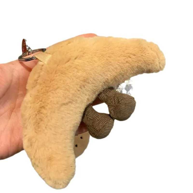 Jelly Cat Bread Plush Pendant Toy Creative Croissants Roll Bread Plush Doll Keychain Decoration Backpack Pendant Birthday Gift W250526