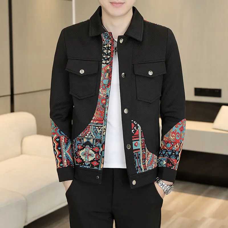 Spring Autumn KPOP Fashion Style Harajuku All Match Tops Loose Slim Fit Casual Lapel Outerwear Korean Style Long Sleeve Jackets W250524