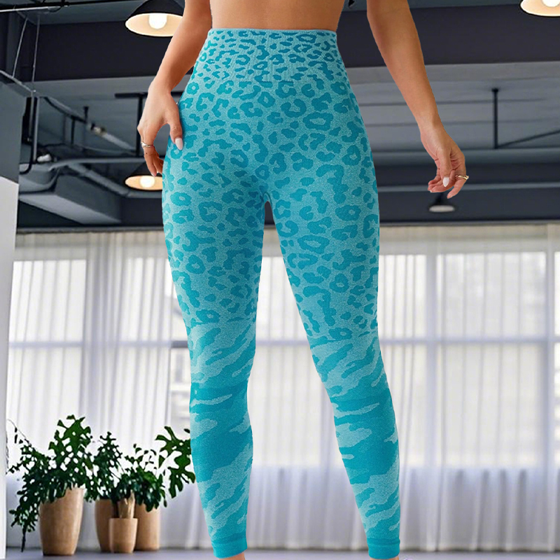Breathable Women's Leopard Print Active Pant - Moisture Wicking Jogging YOGA Trousers