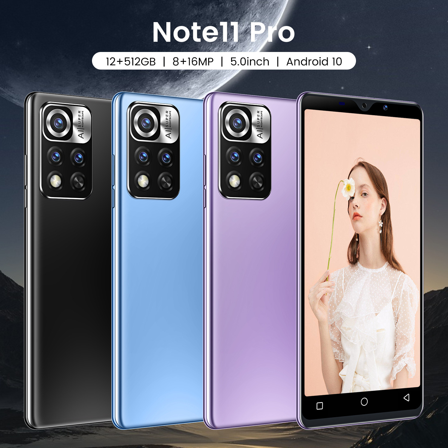 Note11 Pro Smart Phone: Affordable Price Tag with Massive Memory & Latest Android