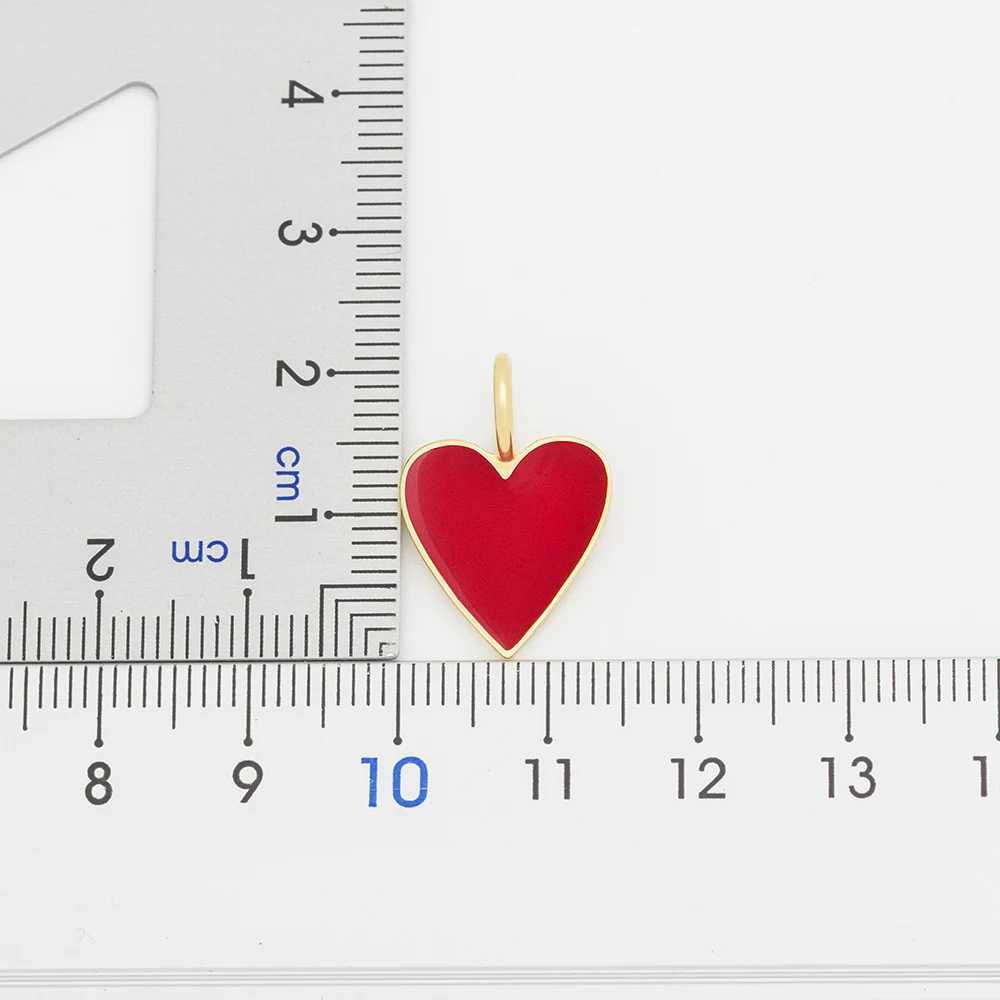 AIBEF Fashion Tiny Red Black Heart Dainty Necklace Gold Plated Women Chain Choker Enameled Pendant Jewelry Accories Girl Gift XJ250524