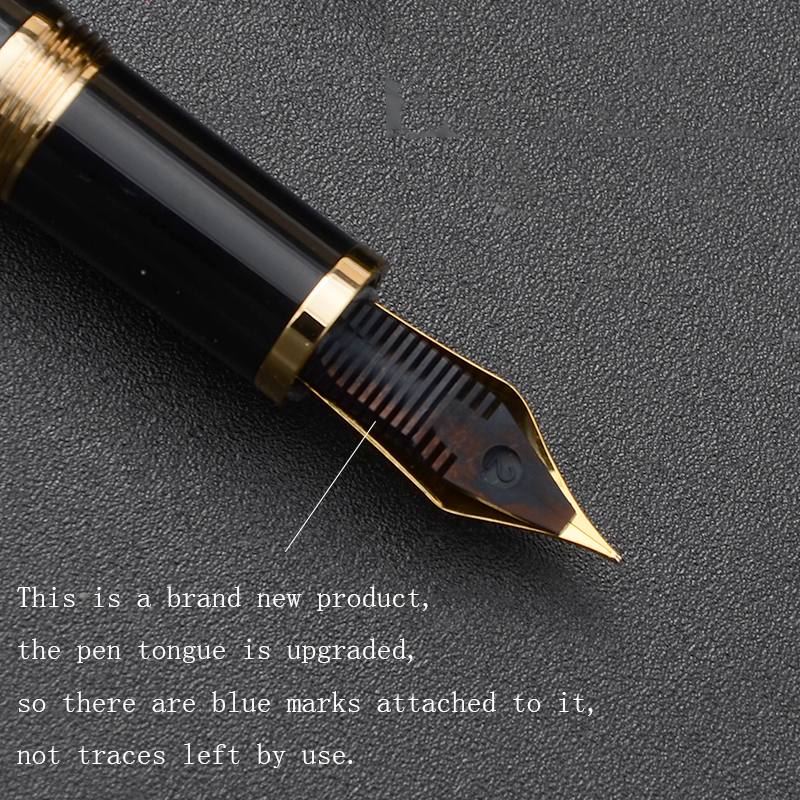 1pcs Jinhao X350 Black Metal Fountain Pen with Converter EF Nib Golden Clip Ink Pen for Business Office Gift School Office supplies Ink Pens no ink