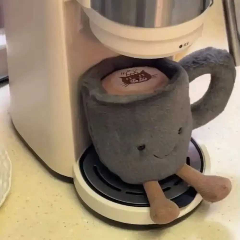 10cm Jelly Cat Fun Coffee Cup Kawaii Furry Plush Toys Soothing Sleep Plush Doll Cute Surprise Gift for Boys Girls Home Decor W250524