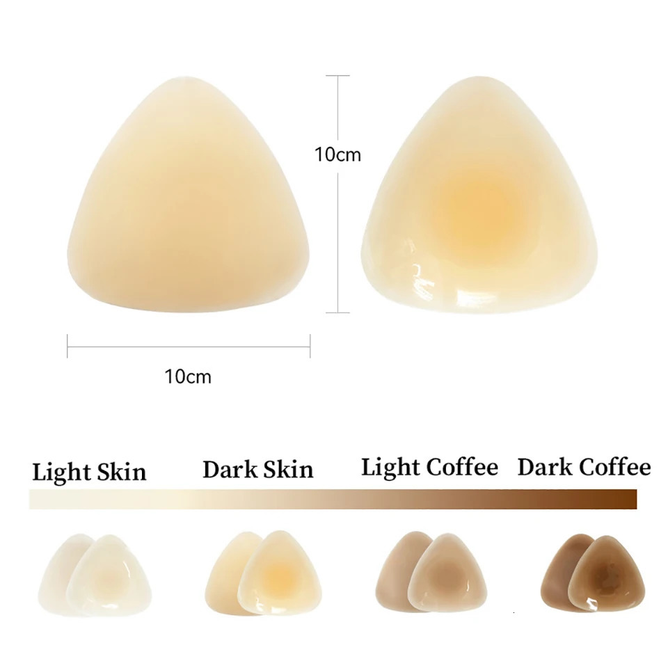 Ultra Thin Silicone Adhesive Nipple Cover Triangle Sticky Bra Push Up Chest Stickers Reusable Breast Petals For Swimsuit Bikini 250519